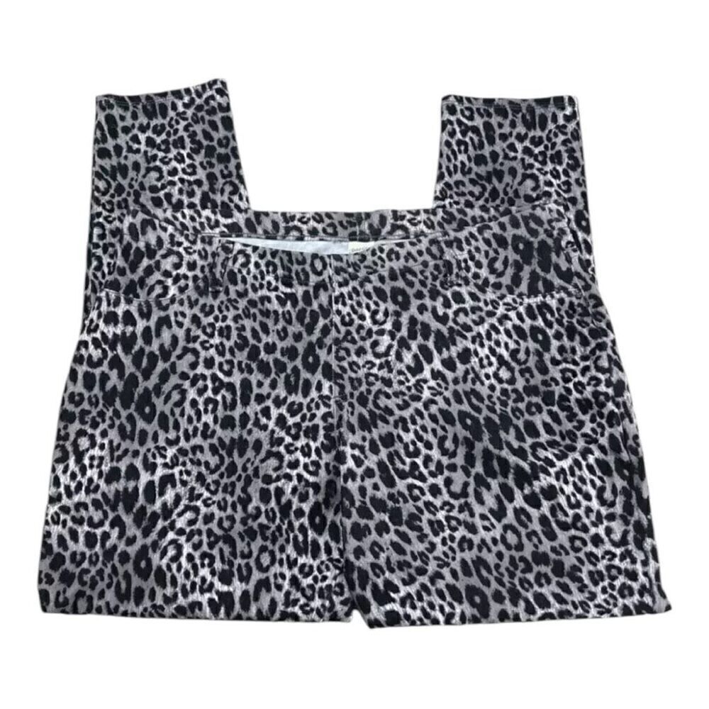 Faded Glory Brown Animal Print Stretch Elastic Waist Pull On Leggings XXL(20)